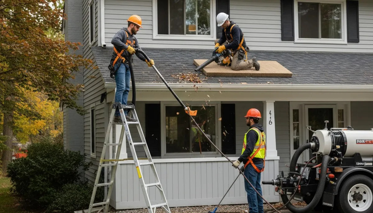 Professional gutter cleaning service in Memphis, TN for homes by FX Remodeling & Exteriors